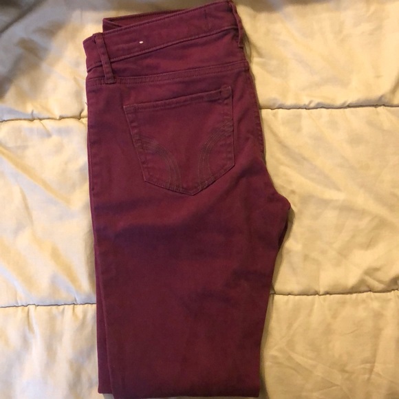 Burgundy Hollister Jegging - Picture 2 of 2
